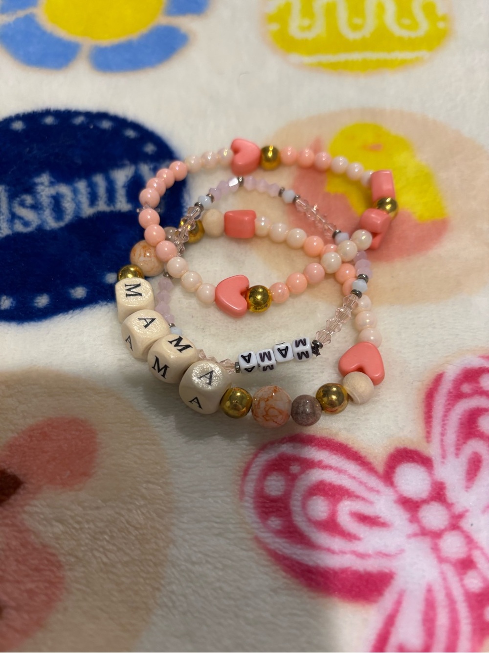 MAMA Stacked Bracelets